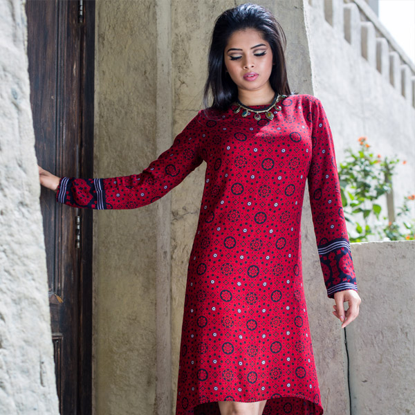 Alizarin | High-Low Crimson Dress