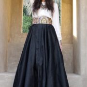 Rabari | High-waist Embroidered Flare Skirt